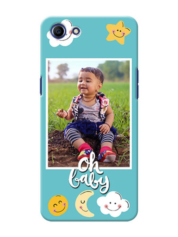 Custom Oppo A83 kids frame with smileys and stars Design