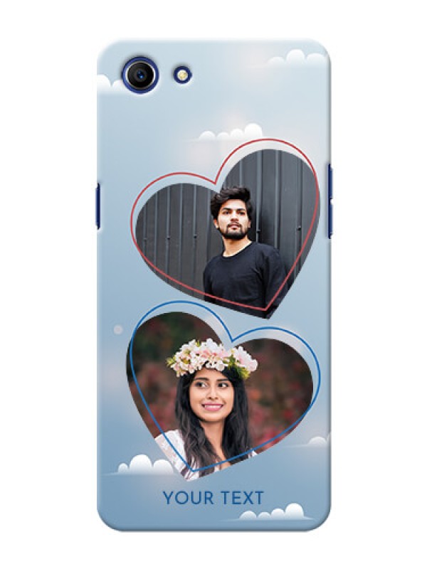 Custom Oppo A83 couple heart frames with sky backdrop Design