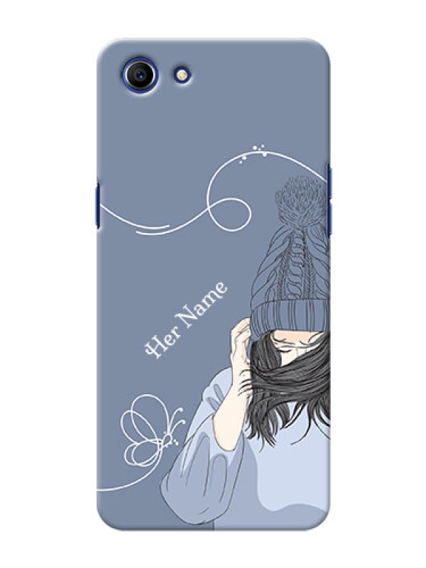 Custom Oppo A83 Custom Mobile Case with Girl in winter outfit Design