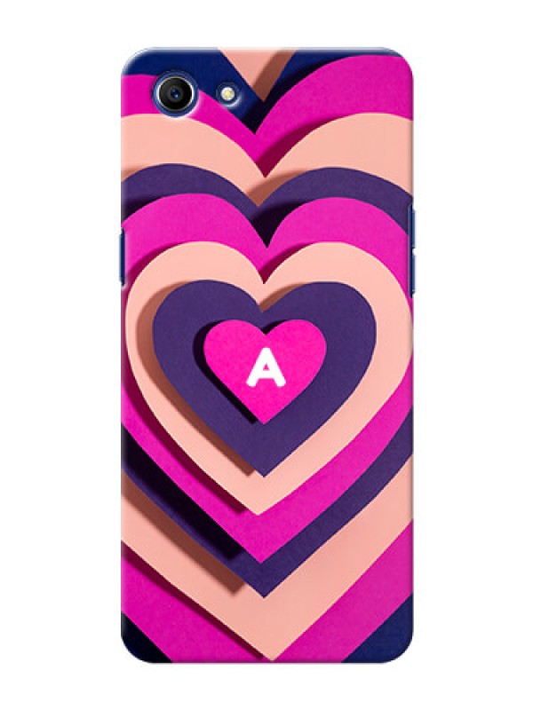 Custom Oppo A83 Custom Mobile Case with Cute Heart Pattern Design