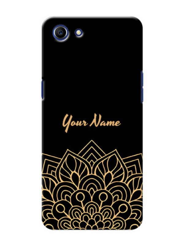 Custom Oppo A83 Back Covers: Golden mandala Design