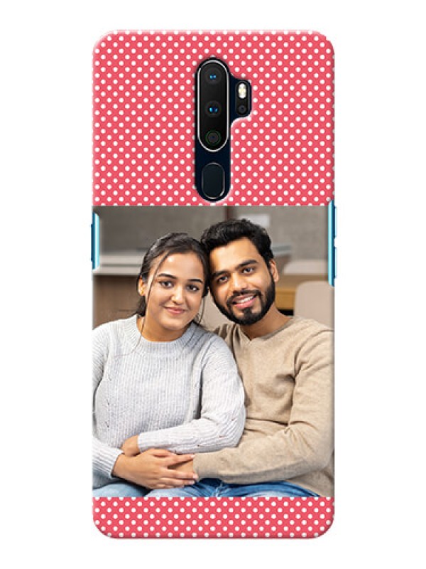 Custom Oppo A9 2020 Custom Mobile Case with White Dotted Design