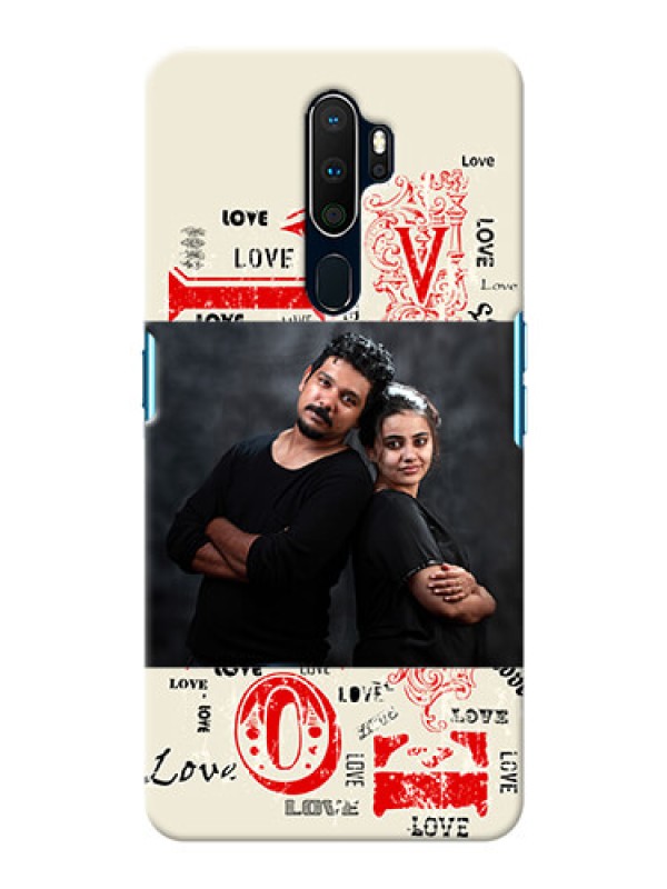 Custom Oppo A9 2020 mobile cases online: Trendy Love Design Case