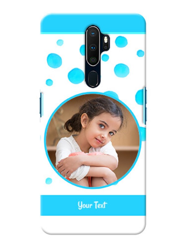 Custom Oppo A9 2020 Custom Phone Covers: Blue Bubbles Pattern Design