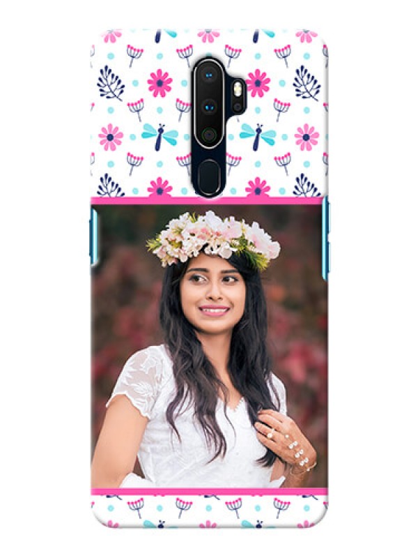 Custom Oppo A9 2020 Mobile Covers: Colorful Flower Design