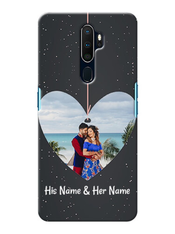 Custom Oppo A9 2020 custom phone cases: Hanging Heart Design