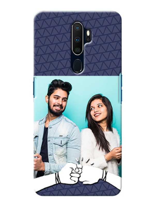 Custom Oppo A9 2020 Mobile Covers Online with Best Friends Design  