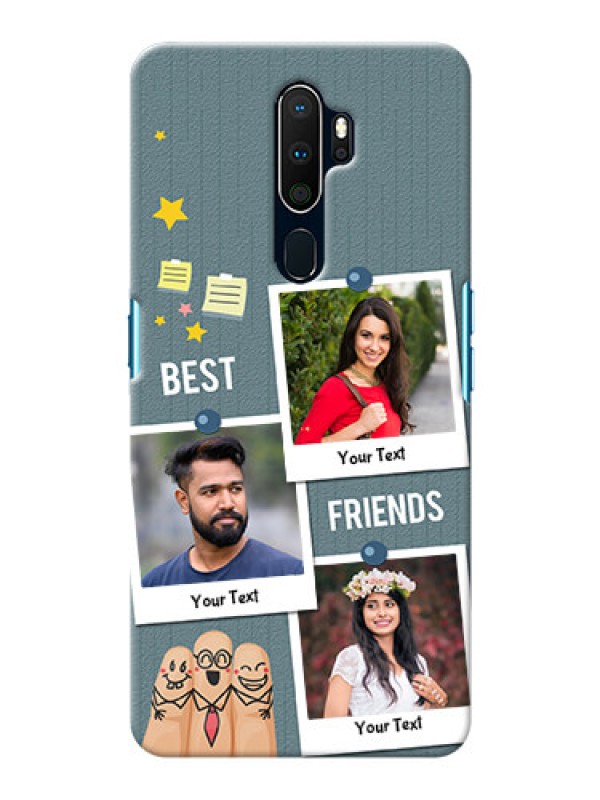 Custom Oppo A9 2020 Mobile Cases: Sticky Frames and Friendship Design