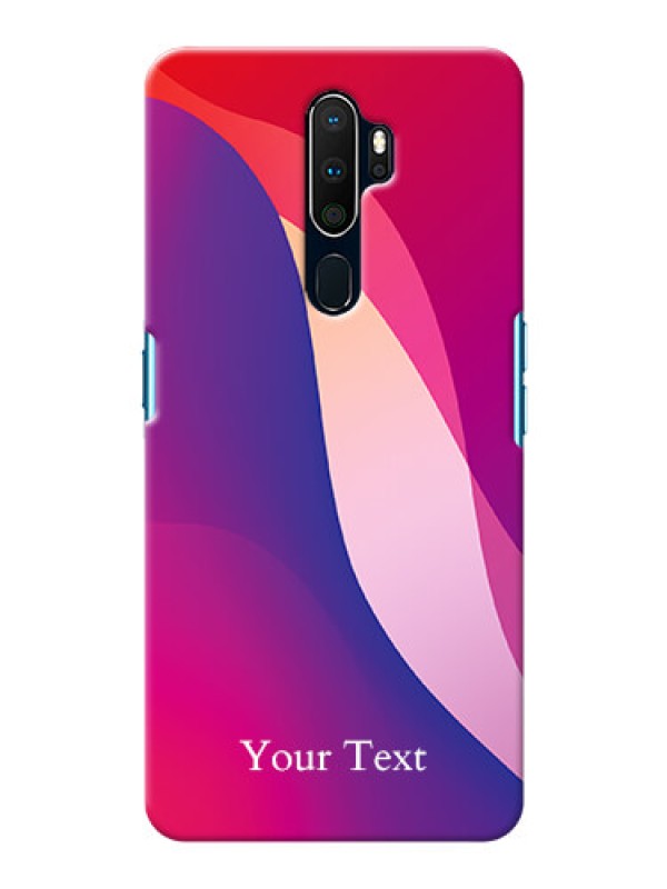 Custom Oppo A9 2020 Mobile Back Covers: Digital abstract Overlap Design