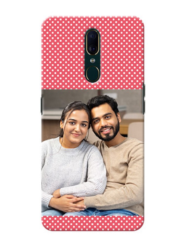 Custom Oppo A9 Custom Mobile Case with White Dotted Design