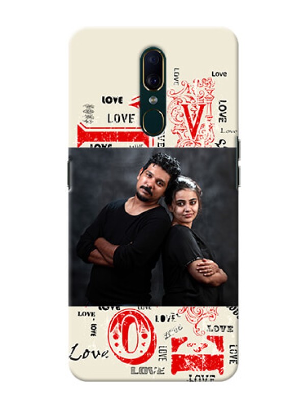 Custom Oppo A9 mobile cases online: Trendy Love Design Case