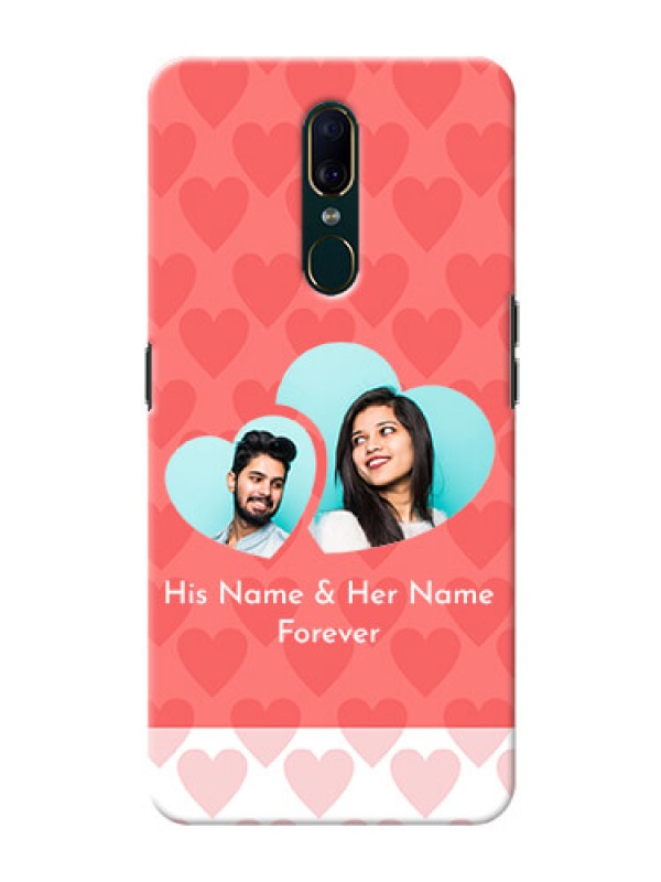 Custom Oppo A9 personalized phone covers: Couple Pic Upload Design