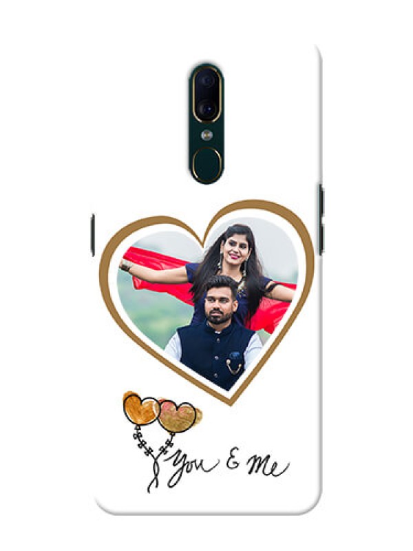 Custom Oppo A9 customized phone cases: You & Me Design