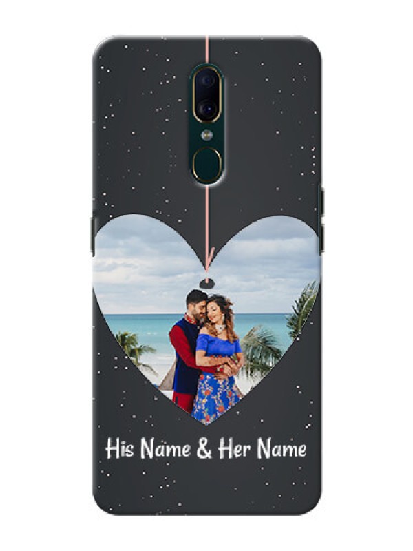 Custom Oppo A9 custom phone cases: Hanging Heart Design