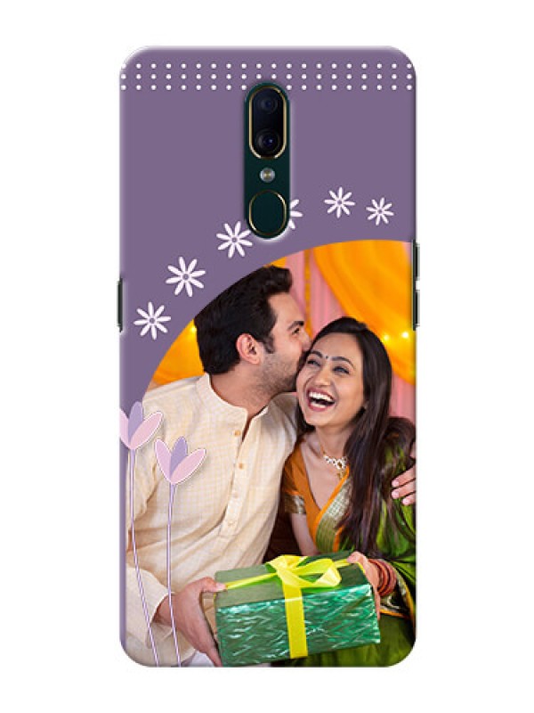 Custom Oppo A9 Phone covers for girls: lavender flowers design 
