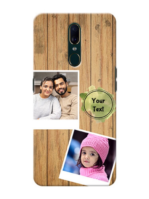 Custom Oppo A9 Custom Mobile Phone Covers: Wooden Texture Design