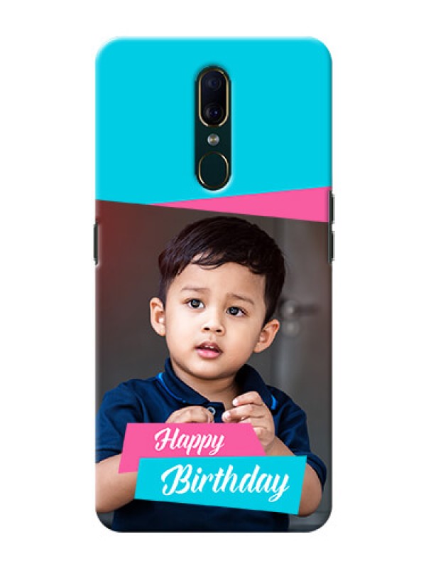 Custom Oppo A9 Mobile Covers: Image Holder with 2 Color Design
