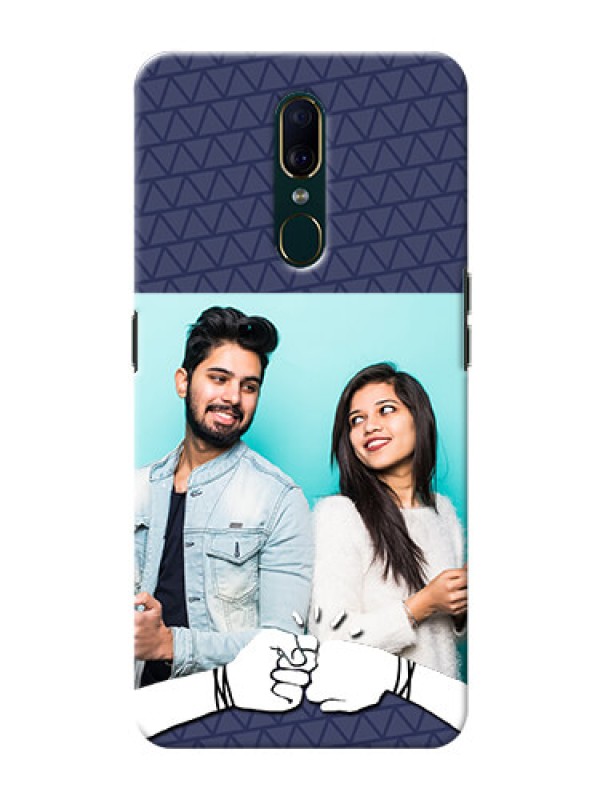Custom Oppo A9 Mobile Covers Online with Best Friends Design  