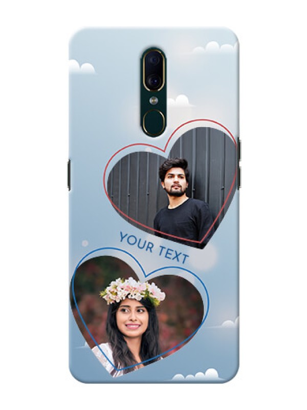 Custom Oppo A9 Phone Cases: Blue Color Couple Design 