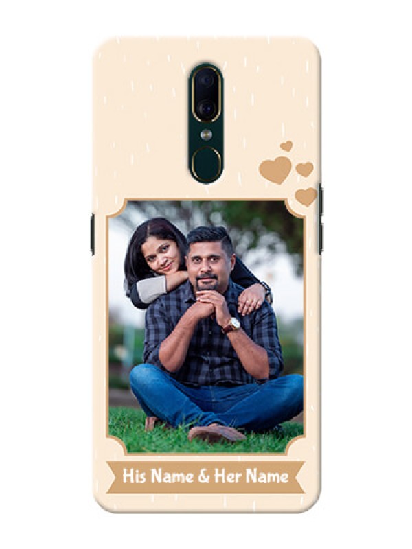 Custom Oppo A9 mobile phone cases with confetti love design 