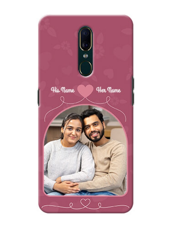 Custom Oppo A9 mobile phone covers: Love Floral Design