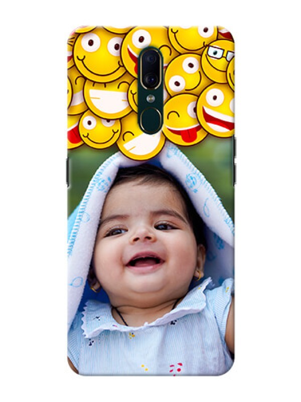 Custom Oppo A9 Custom Phone Cases with Smiley Emoji Design