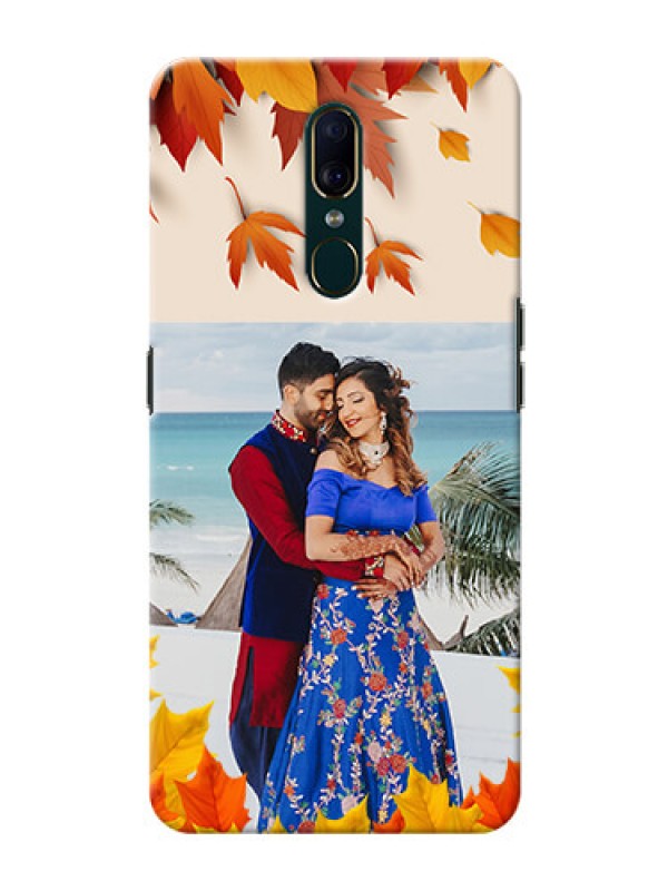 Custom Oppo A9 Mobile Phone Cases: Autumn Maple Leaves Design