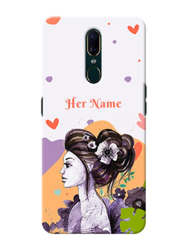 Custom Oppo A9 Custom Mobile Case with Woman And Nature Design