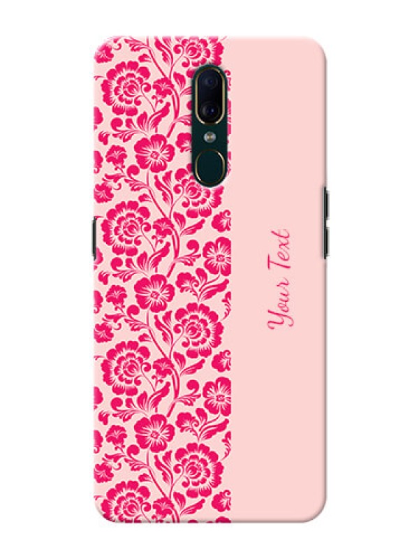 Custom Oppo A9 Phone Back Covers: Attractive Floral Pattern Design