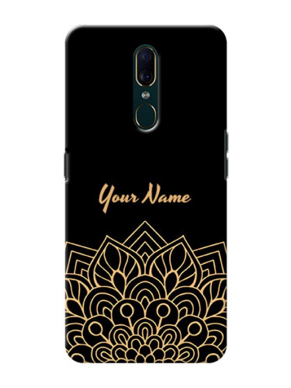 Custom Oppo A9 Back Covers: Golden mandala Design