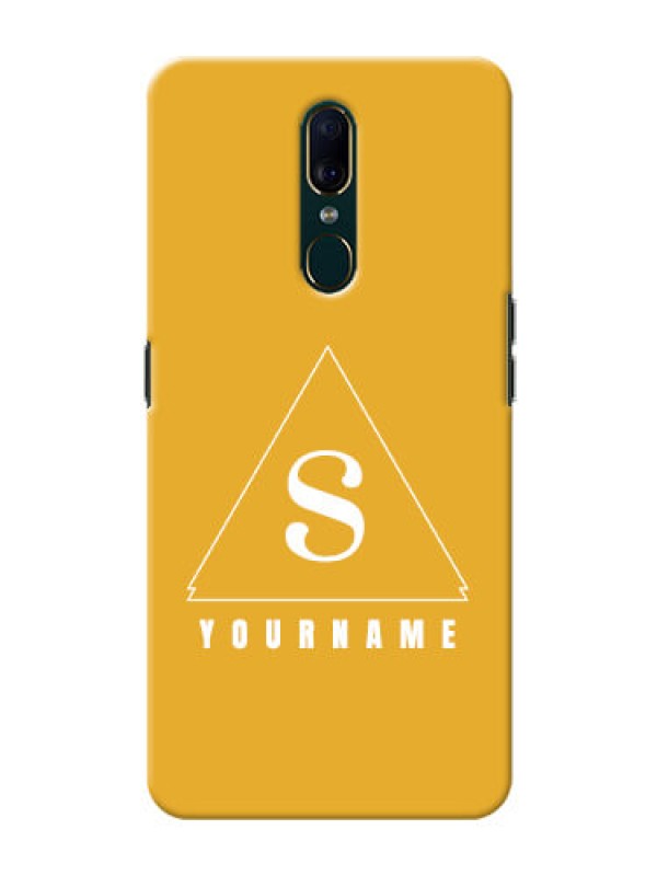 Custom Oppo A9 Custom Mobile Case with simple triangle Design