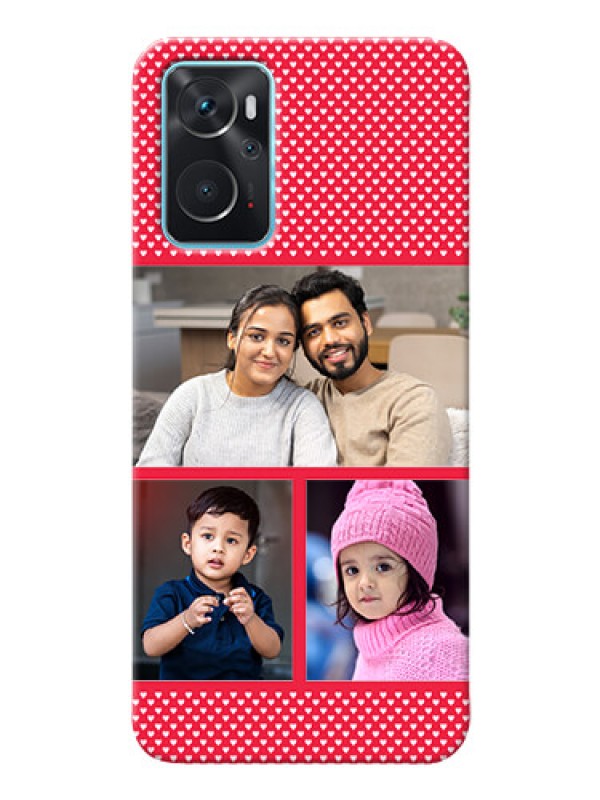 Custom Oppo A96 mobile back covers online: Bulk Pic Upload Design