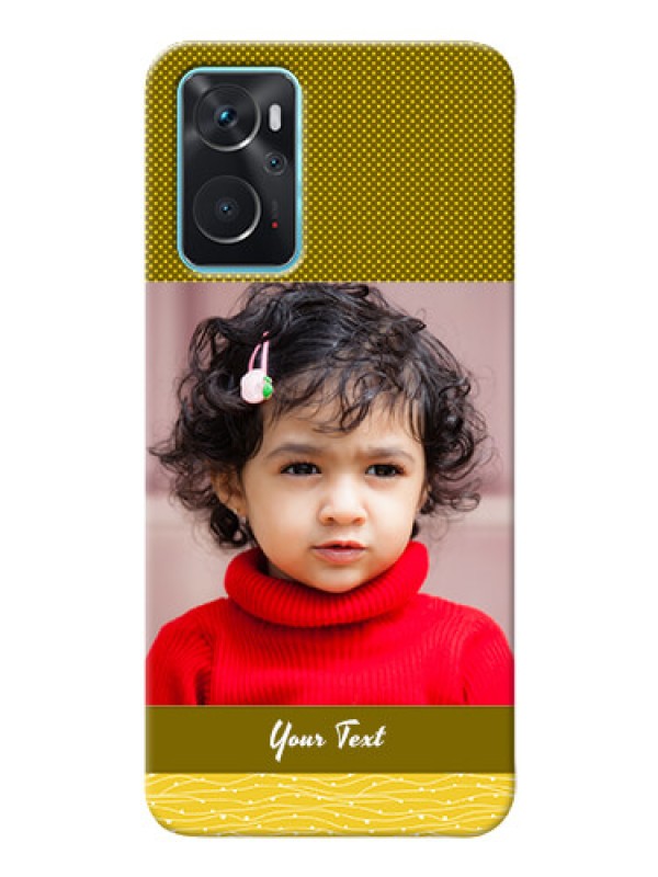 Custom Oppo A96 custom mobile back covers: Simple Green Color Design
