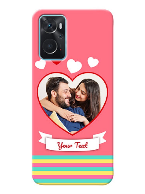 Custom Oppo A96 Personalised mobile covers: Love Doodle Design