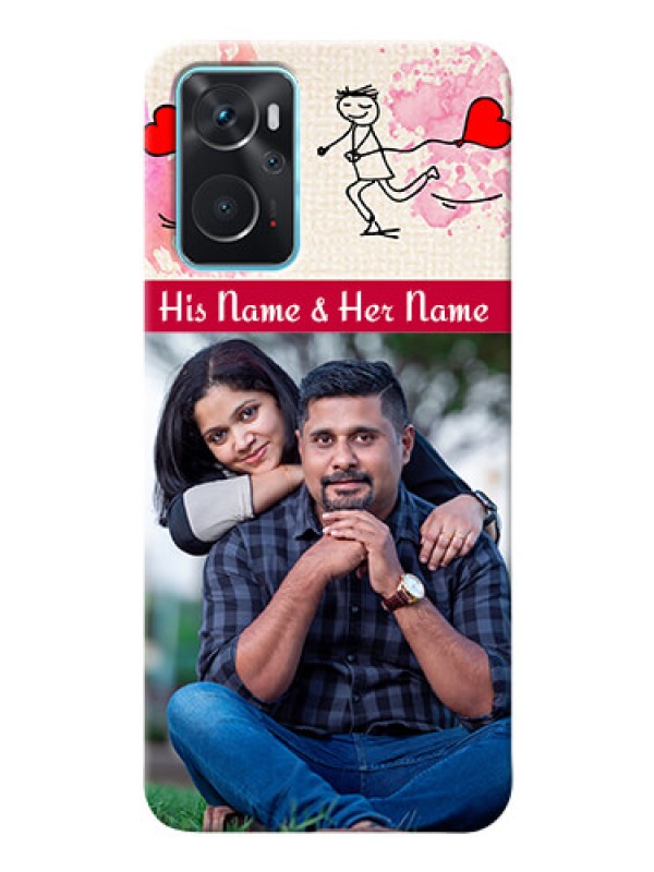 Custom Oppo A96 phone back covers: You and Me Case Design