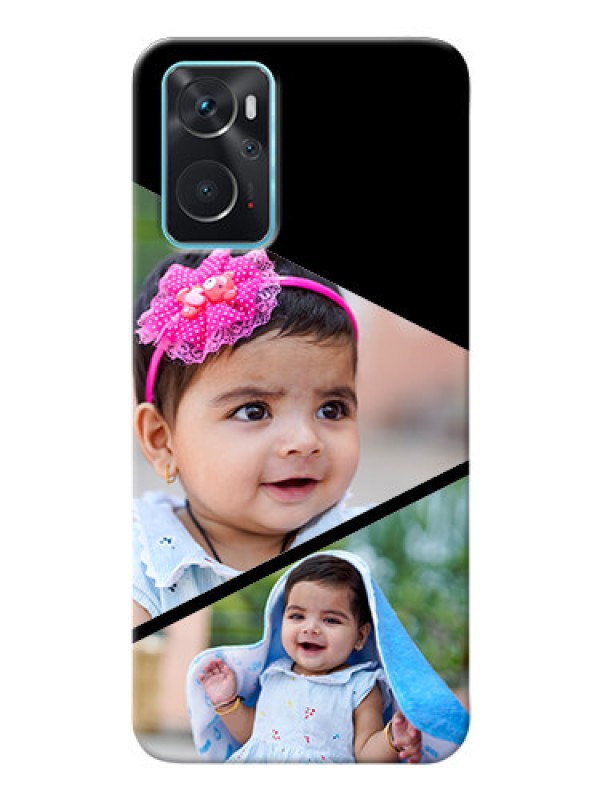 Custom Oppo A96 mobile back covers online: Semi Cut Design