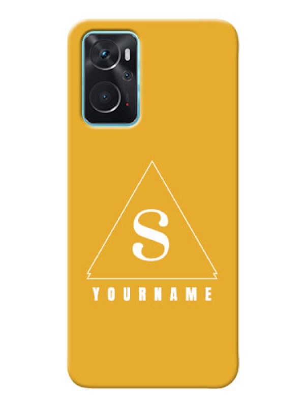 Custom Oppo A96 Custom Mobile Case with simple triangle Design