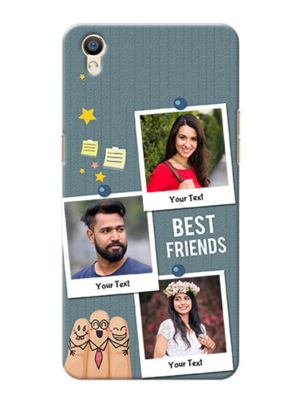 Custom Oppo F1 Plus 3 image holder with sticky frames and friendship day wishes Design