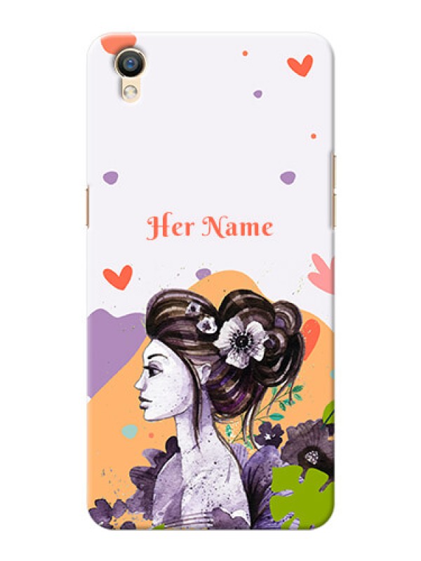 Custom Oppo F1 Plus Custom Mobile Case with Woman And Nature Design