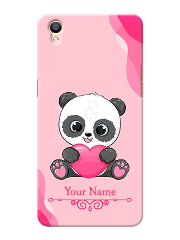 Custom Oppo F1 Plus Mobile Back Covers: Cute Panda Design