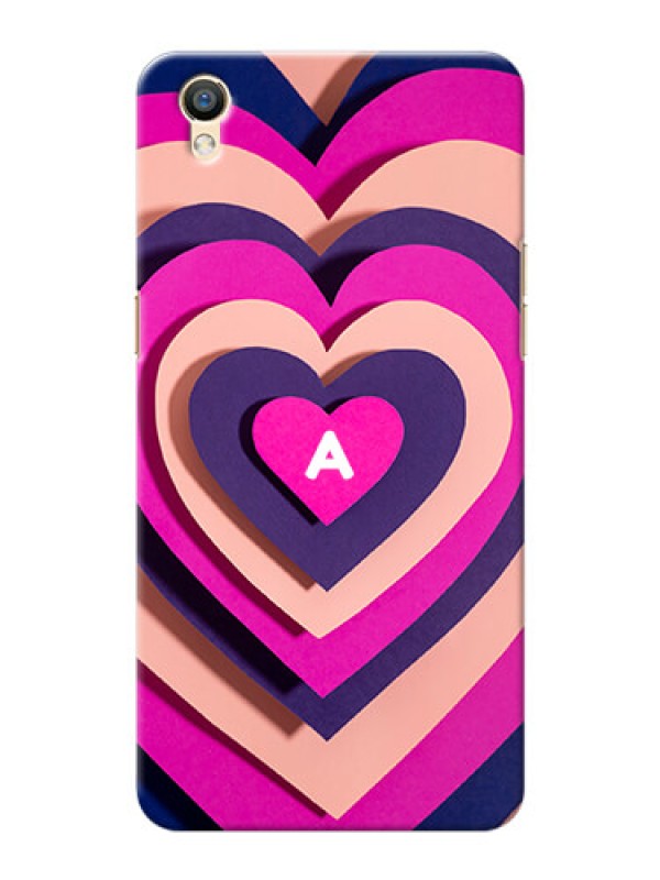 Custom Oppo F1 Plus Custom Mobile Case with Cute Heart Pattern Design