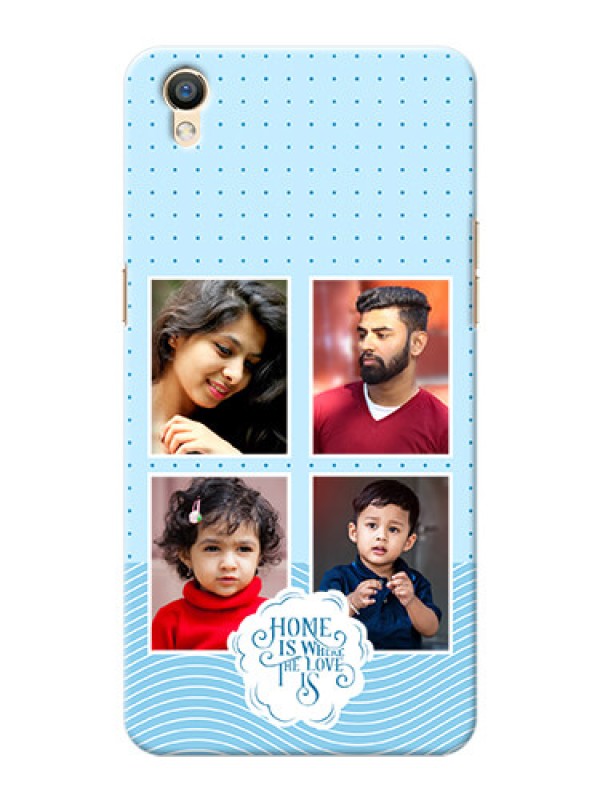 Custom Oppo F1 Plus Custom Phone Covers: Cute love quote with 4 pic upload Design