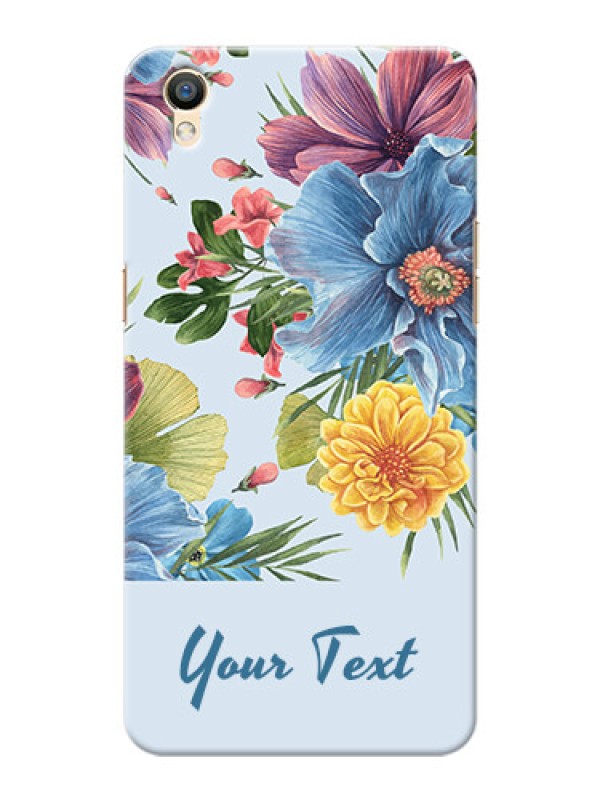 Custom Oppo F1 Plus Custom Phone Cases: Stunning Watercolored Flowers Painting Design