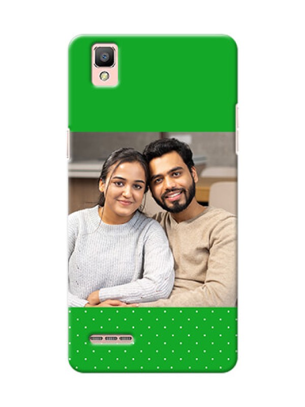 Custom Oppo F1 Green And Yellow Pattern Mobile Cover Design