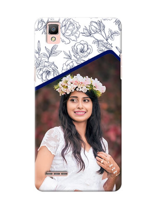 Custom Oppo F1 Floral Design Mobile Cover Design