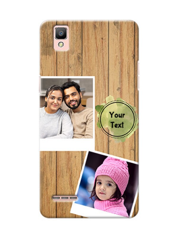 Custom Oppo F1 3 image holder with wooden texture  Design
