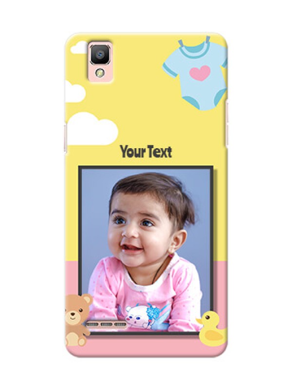 Custom Oppo F1 kids frame with 2 colour design with toys Design