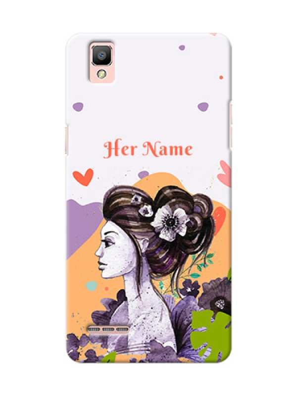 Custom Oppo F1 Custom Mobile Case with Woman And Nature Design