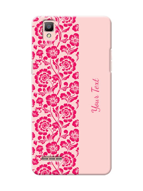 Custom Oppo F1 Phone Back Covers: Attractive Floral Pattern Design