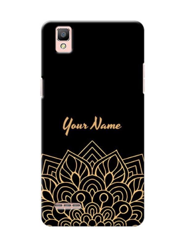 Custom Oppo F1 Back Covers: Golden mandala Design